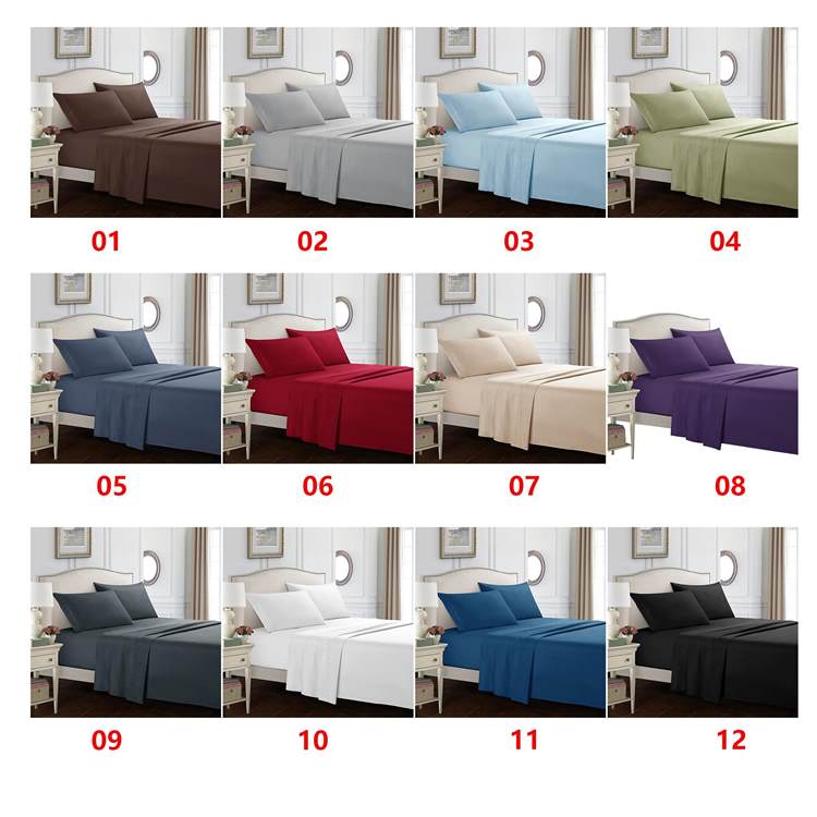 Комплект постельного белья из 4 предметов, однотонное покрывало с юбкой и вышивкой