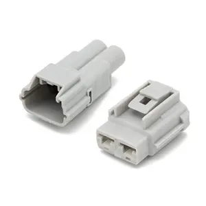 2 pines 7,8mm agujero Auto macho hembra conector de alta corriente con cables Cable de coche enchufe 6188-0096