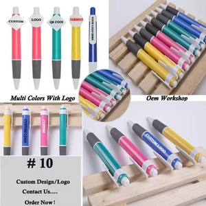 Stylo à bille en plastique personnalisé avec logo esthétique minimaliste et mignon, stylo promotionnel personnalisé pour les élèves des écoles primaires américaines - Product Image 2