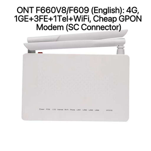 Módem F660 V8 GPON ONU (1GE+3FE+1POTS+Wi-Fi) con Conector SC, FTTH, Alimentación de 12V CC, Red de Fibra Óptica 4G - Product Image 2