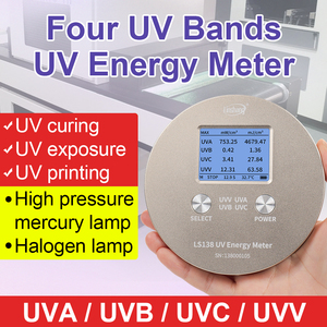 เครื่องวัดความเข้มรังสี UV สี่ช่องสัญญาณ LS138 สำหรับวัด UVA UVB UVC UVV เครื่องวัดพลังงานรังสี UV สูง - Product Image 2