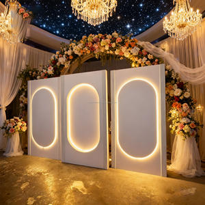 Fondo acrílico blanco personalizado suave Panel forma cuadrada Hite telón de fondo acrílico pared fondo - Product Image 1