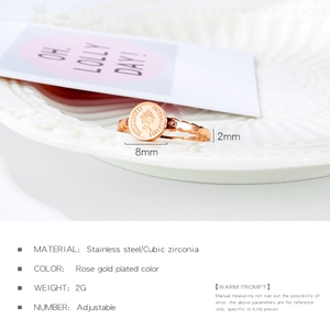 Cổ Điển Nổi Tiếng Avatar Elizabeth Úc 1998 Rose Gold Ring Đối Với Phụ Nữ - Product Image 4