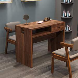 Mesa de Manicura con Superficie de Madera, Diseño Retro, para Salón de Belleza - Product Image 4