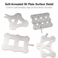 Plaque en alliage de nickel recuit souple sur mesure de 0,15 mm, haute résistance à la corrosion, faible résistance pour l'assemblage de batteries de véhicules électriques (VE), OEM ODM