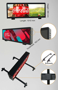 2025 mỏng hơn p2.5 ngoài trời đầy đủ màu sắc LED hiển thị hai mặt taxi mái signage Top Màn hình quảng cáo cho xe buýt và xe tải - Product Image 5