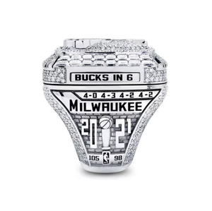 Ilwaukee-Anillo de campeón ucks para adolescentes, anillo abierto superior de baloncesto, recuerdos de club nocturno, 2021 - Product Image 4