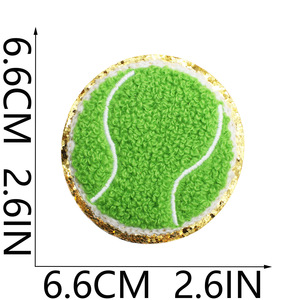 Volleybalhanddoek Cartoon Rugby Voetbal Doek Patch Grit Chenille Geborduurd Label China Kleding - Product Image 3