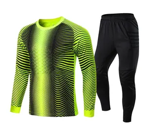 22-23 OEM蛍光カラーサッカーゴールキーパーユニフォームポリエステル競技用男性用トレーニングウェア - Product Image 1