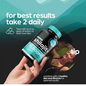 Cápsulas de Shilajit del Himalaya al por Mayor OEM Privadas, Energía Mejorada, Apoyo Inmunológico, Adultos, 60 Unidades - Product Image 4