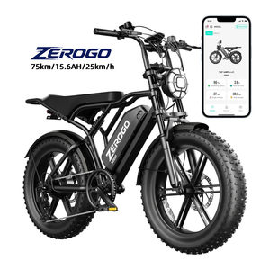 2025 Лидер продаж, электровелосипед Zerogo V8, электровелосипед 250 Вт, Электрический горный велосипед с полной подвеской, ЕС, бесплатная доставка, электрический велосипед с толстыми шинами - Product Image 1