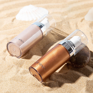 Palette de plage transfrontalière Handaiyan à base de minéraux, <span class=keywords><strong>huile</strong></span> éclaircissante pour la peau, brillante et fine, lait liquide pressé, écran solaire, 4 illuminateurs - Product Image 3