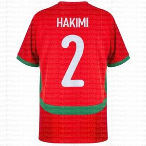 <span class=keywords><strong>Maillot</strong></span> d'entraînement de football du <span class=keywords><strong>Maroc</strong></span> Hakimi N°2 2025-2026, 100% polyester respirant, haut à manches courtes pour adultes - Product Image 2