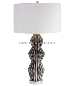 Hollow Out Ceramic <b>Table</b> Lamp for Bedroom Study Room Office Farmhouse <b>Bedside</b> Nightstand Lamp - Product Image 6