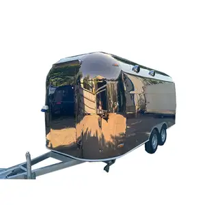 Airstream food trailers fully equipped food shop stainless steel food truck kiosk for sale