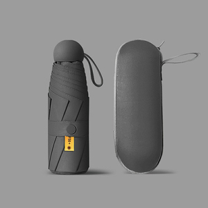 CHUVABAND lujo 19 pulgadas 6K protección UV Mini estuche rígido portátil 5-paraguas plegable con marco de hierro y Impresión de logotipo personalizado - Product Image 5