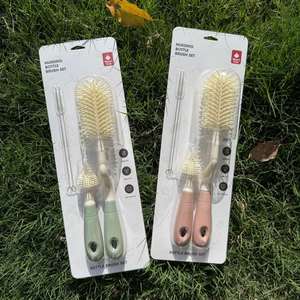 Kit de nettoyage de biberons compact, brosse à tétine en silicone à embout souple et ensemble de nettoyage de biberons multifonctionnel facile à utiliser - Product Image 3