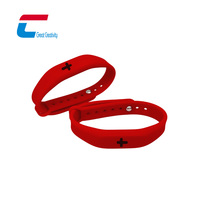 Pulsera de Silicona NFC Ajustable, Pulsera Inteligente Programable con Código QR para Parques Acuáticos, Piscinas y Saunas