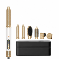 Brosse soufflante ionique haute vitesse 1400W avec écran LCD, diffuseur et peigne, idéale pour les voyages et les hôtels