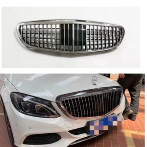 Parrilla estilo Mercedes-Benz Maybach para Clase C W205 2015-2021, pieza de actualización para parachoques delantero de ABS - Product Image 1