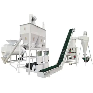 Industrial Biomass Pellet Processing Equipment Production Line Plant with CE ISO Certificate for Producing Quality Pellets