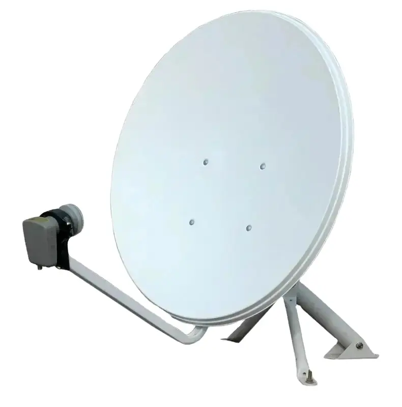 outdoor satellite tv antenna KU band 1.2m * 1.3m standing bracket offset satellite antenna