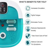 Machine de spa pour les pieds à chauffage rapide multifonction en plastique ABS, contrôle de la température 35-48°C pour la relaxation et le massage des pieds à domicile