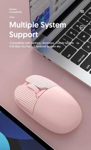 2.4G Wireless <b>Mouse</b> Bluetooth Multi-Device Silent Rechargeable <b>Computer</b> <b>Mouse</b> <b>for</b> iPad Laptop PC Mac Android Tablet - Product Image 4