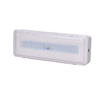 Langlebige 3-Stunden-Batterielebensdauer Notfall-LED-Leuchte IP20 Kunststoff Kaltweiß Wand-/Deckenaufbau