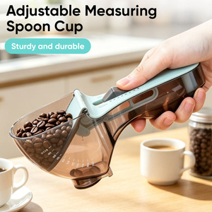 Cuchara Medidora Magnética Ajustable al por Mayor, de Plástico PS de Grado Alimenticio, Cuchara Medidora Inteligente que Ahorra Espacio, Báscula de Cocina para Leche - Product Image 1