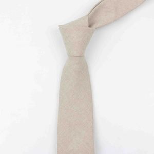 Corbatas de Algodón de Alta Calidad para Hombre, Corbata de Color Sólido, Corbata Estrecha, Corbata Delgada, Corbata Gruesa y Estrecha - Product Image 6