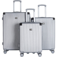Valise de voyage rétro ABS Ensemble de 3 pièces Système de freinage antiblocage Valise d'ordinateur Ensemble de sacs à bagages