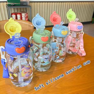 Celia Cartoon Animal Water Bottle 650Ml Bpa Free With Straw For Children Outdoor Use Gift - Product Image 2