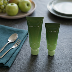 Tube cosmétique élégant en plastique vert 30ml 50ml 100ml avec bouchon à vis, surface brillante, impression offset, matériau PP - Product Image 2