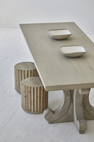 Table basse de salon moderne vintage en bois massif de pin recyclé petite table basse