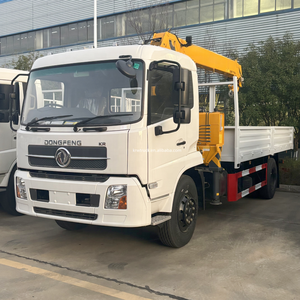 יצרן מוביל במכירות, דונגפנג 4*2, משאית עם מנוף 10 טון, הגה ימני, משאית עם מנוף טלסקופי 4X2 עם מנוף נייד ליצוא - Product Image 4