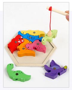 Juguete Montessori 3 en 1 de Madera: Tablero de Actividades, Rompecabezas de Pesca, Bloques y Formas, Juguete de Enhebrar con Certificación CE para Niños de 3 a 4 Años - Product Image 5