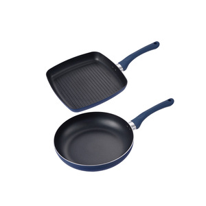 winningstar Cross-border Daily Cooking <b>Pan</b> Set with Bakelite <b>Handle</b>, High Temperature Resistant Non-stick Frying <b>Pan</b> (Two Pieces - Product Image 5