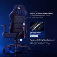 Chaise de jeu dynamique OEM/ODM en gros, moderne, réglable en hauteur, pivotante, à dossier haut, avec éclairage RGB pour adulte