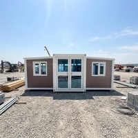 Maison conteneur préfabriquée complète extensible en panneaux préfabriqués 40Ft 30Ft 20Ft, maison préfabriquée en acier léger avec salle de bain, Casas Prefabricadas