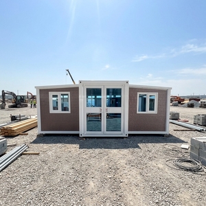 Casa Contenedor Expandible Prefabricada <span class=keywords><strong>Completa</strong></span> <span class=keywords><strong>de</strong></span> 40, 30 y 20 Pies, Casa Prefabricada <span class=keywords><strong>de</strong></span> Acero Ligero con Baño, Casas Prefabricadas - Product Image 1