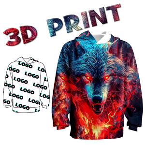 Vente en gros de sweatshirts tricotés en coton et polyester brodés imprimés en 3D sweatshirts à capuche surdimensionnés en relief avec logo personnalisé - Product Image 5
