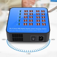 Station de charge USB 300W 60 ports, station de charge USB multiple pour téléphone portable, tablette, PC