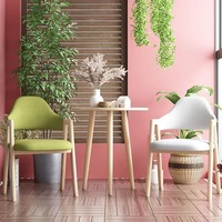 Chaise de salle à manger de style scandinave, mobilier de maison simple et décontracté, pour bureau, tabouret d'étude, café, restaurant, salle de négociation