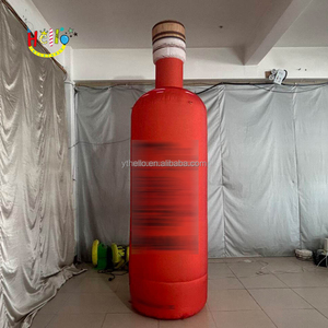Chất lượng cao quảng cáo khuyến mãi tùy chỉnh chai bơm hơi mô hình bơm hơi đỏ chai rượu vang - Product Image 3
