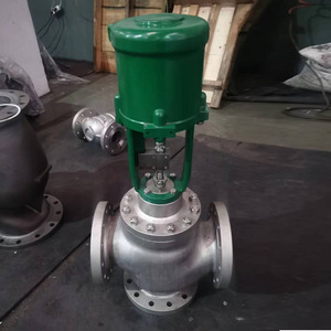 Válvula de Control Eléctrica de Tres Vías de Alta Temperatura Kovina, Salida Electrónica de 4-20 mA, Válvula de Control de Derivación y Fusión de Medios Acuáticos - Product Image 1