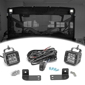 <b>LED</b> Off-Road <b>Light</b> <b>Bar</b> Kit 3 Inch 24W Aluminum Body With Mounting Brackets And Wiring Harness For ATV UTV - Product Image 1