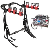 Portabicicletas para Maletero de Coche BRIVIGA para 3 Bicicletas, Soporte de Acero Resistente para Montaje en Maletero, Soporte Universal para Bicicletas de Montaña y Carretera
