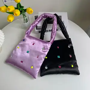 Ladies Wholesale Satin Women Shoulder Hand Bags 2021 Handbags For Women Luxury