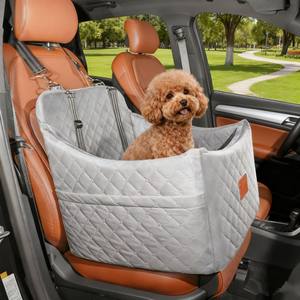Asiento Elevador para Perros de Espuma Viscoelástica FurFrolic, Asiento de Viaje para Mascotas con Funda Lavable y Desmontable, Asientos de Coche para Perros Pequeños/Medianos - Product Image 4